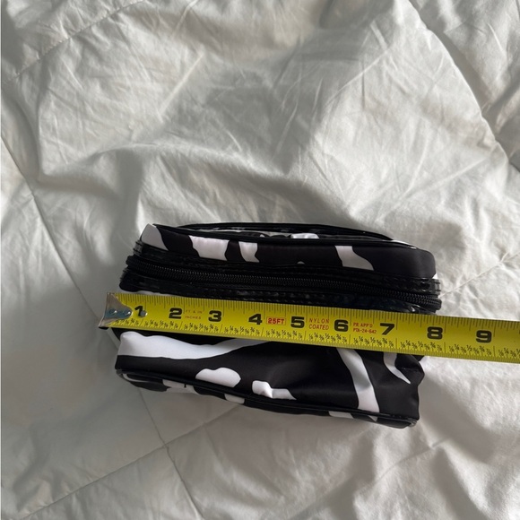 Zebra Print Makeup Bag | Travel Cosmetic Organizer | 8” x 4” - Picture 2 of 11